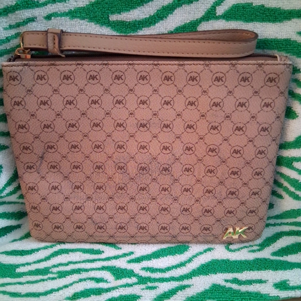 Anne Klein Monogram Wristlet Pouch